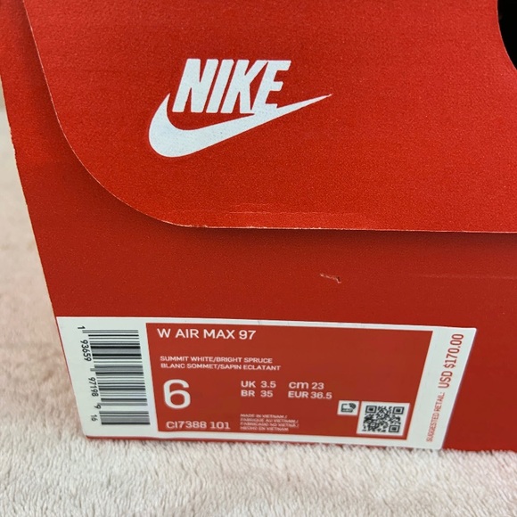 Nike Air Max 97 Summit White/Bright Spruce - Picture 9 of 9